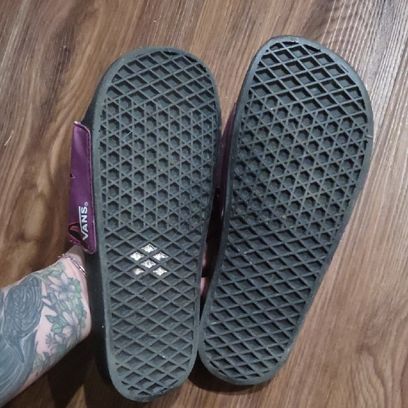 Vans Flame Black Slide Sandals Size 8 - Picture 5 of 6